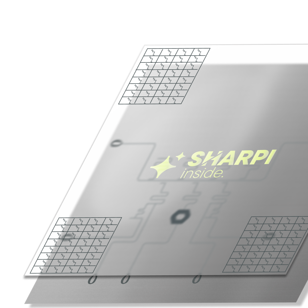 sharpi embedded chip